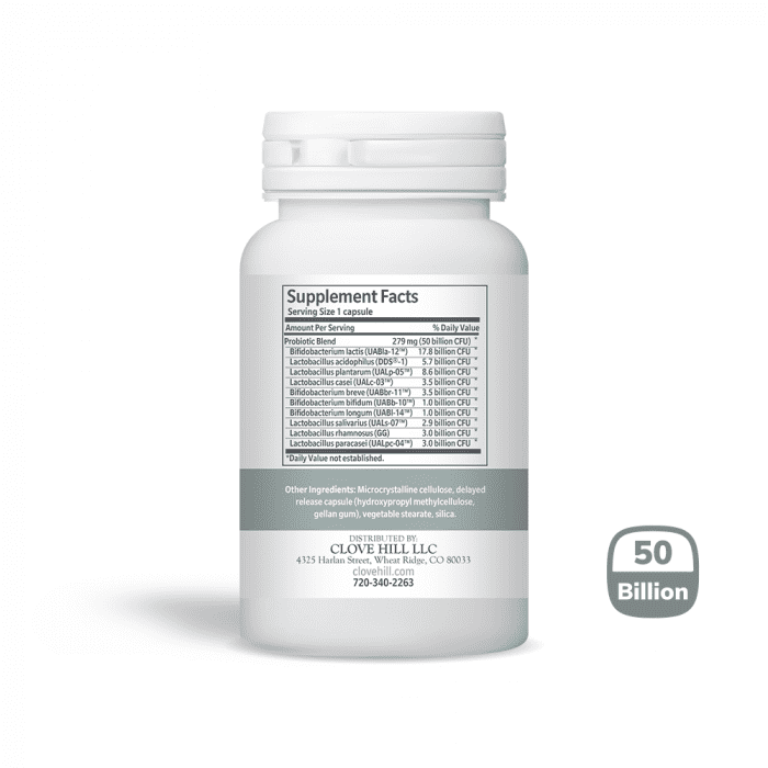 Clove Hill Clear Skin Probiotic-10 (50 billion - 30 caps)